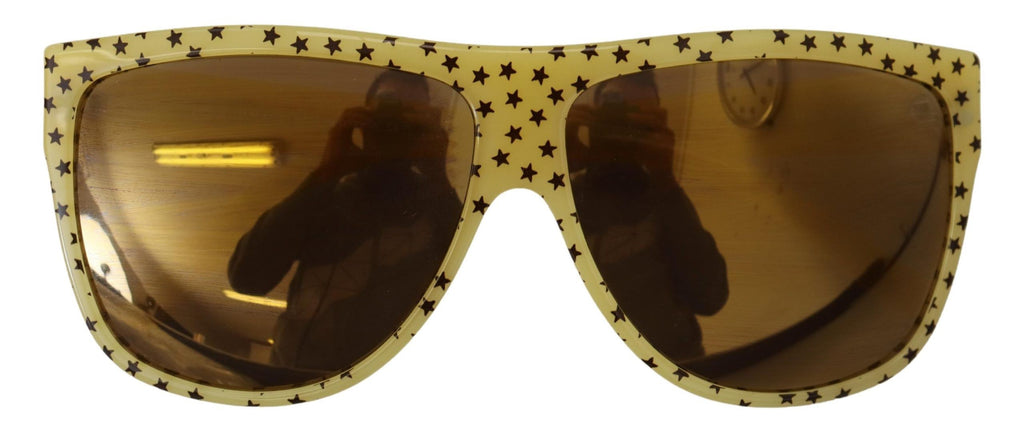 Dolce &amp; Gabbana – Stellar Chic – Eckige Sonnenbrille in Gelb