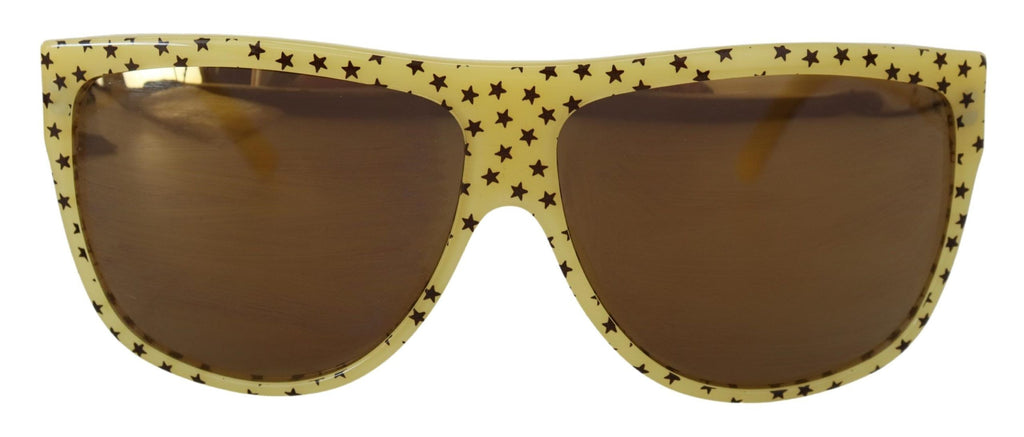 Dolce &amp; Gabbana – Stellar Chic – Eckige Sonnenbrille in Gelb