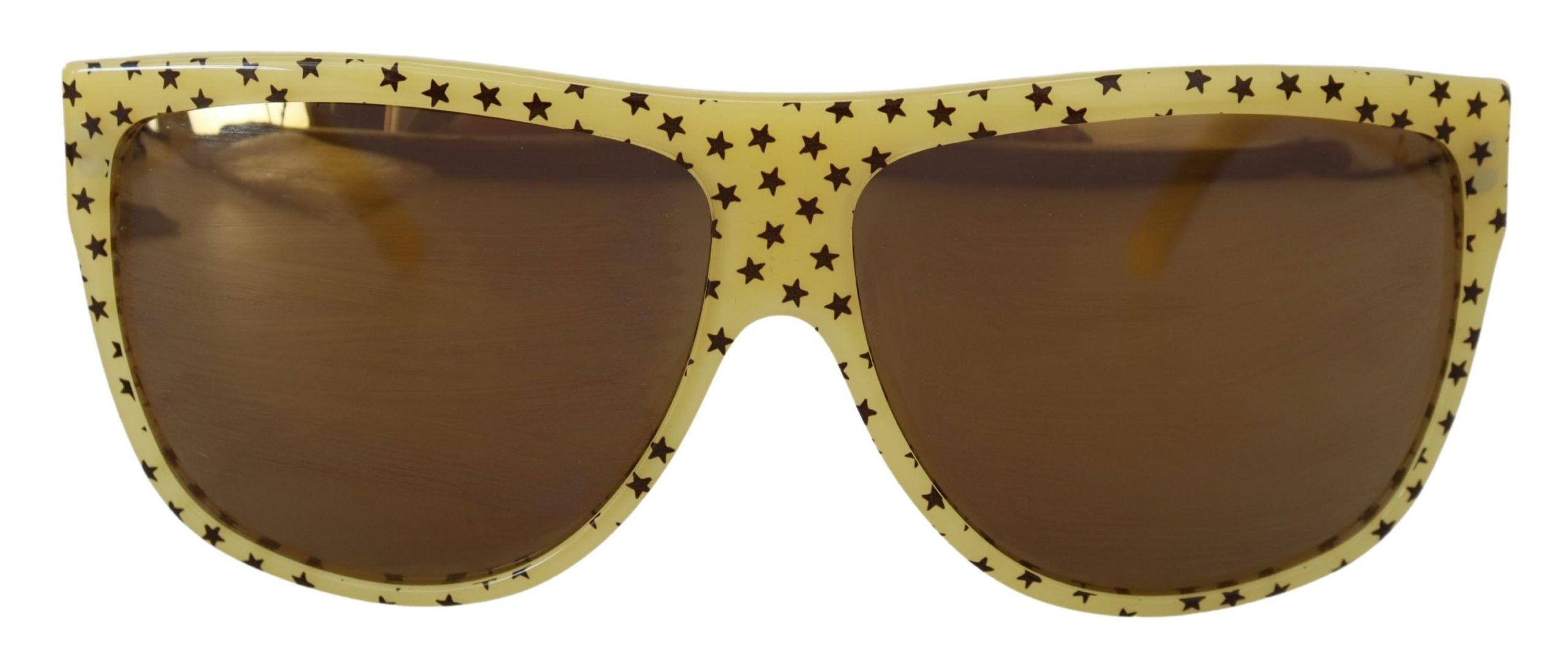 Dolce &amp; Gabbana – Stellar Chic – Eckige Sonnenbrille in Gelb