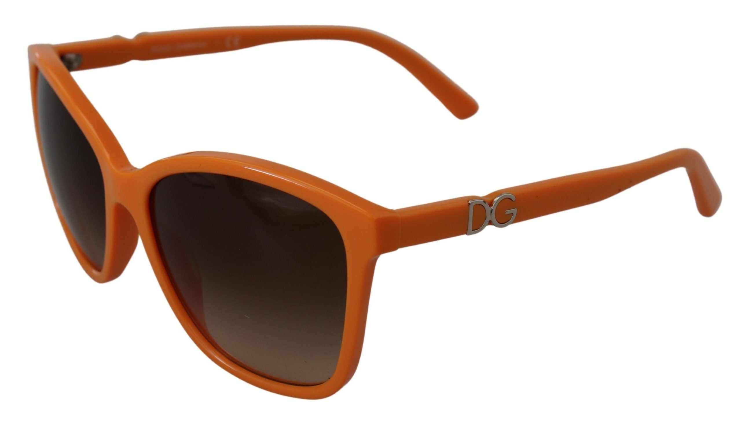 Dolce &amp; Gabbana Schicke orange runde Sonnenbrille für Damen