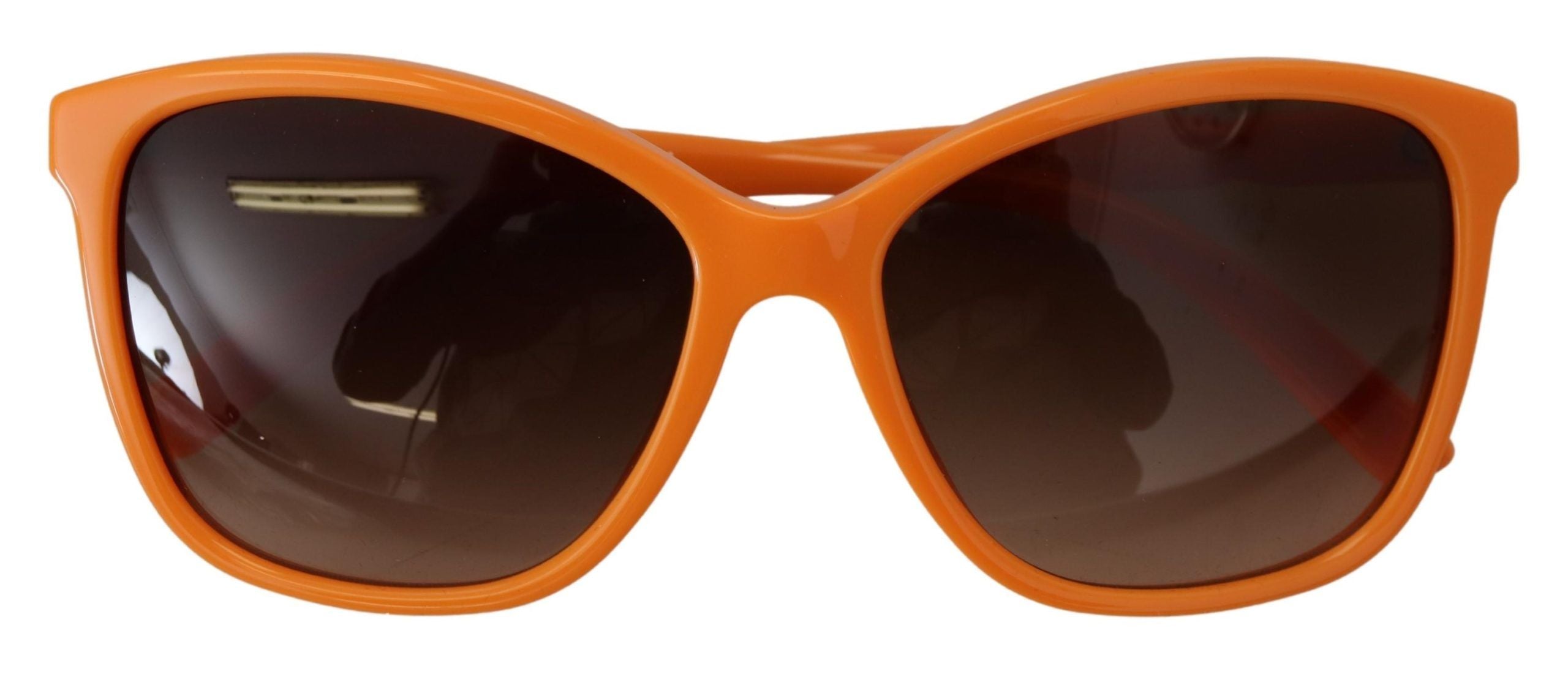 Dolce &amp; Gabbana Schicke orange runde Sonnenbrille für Damen