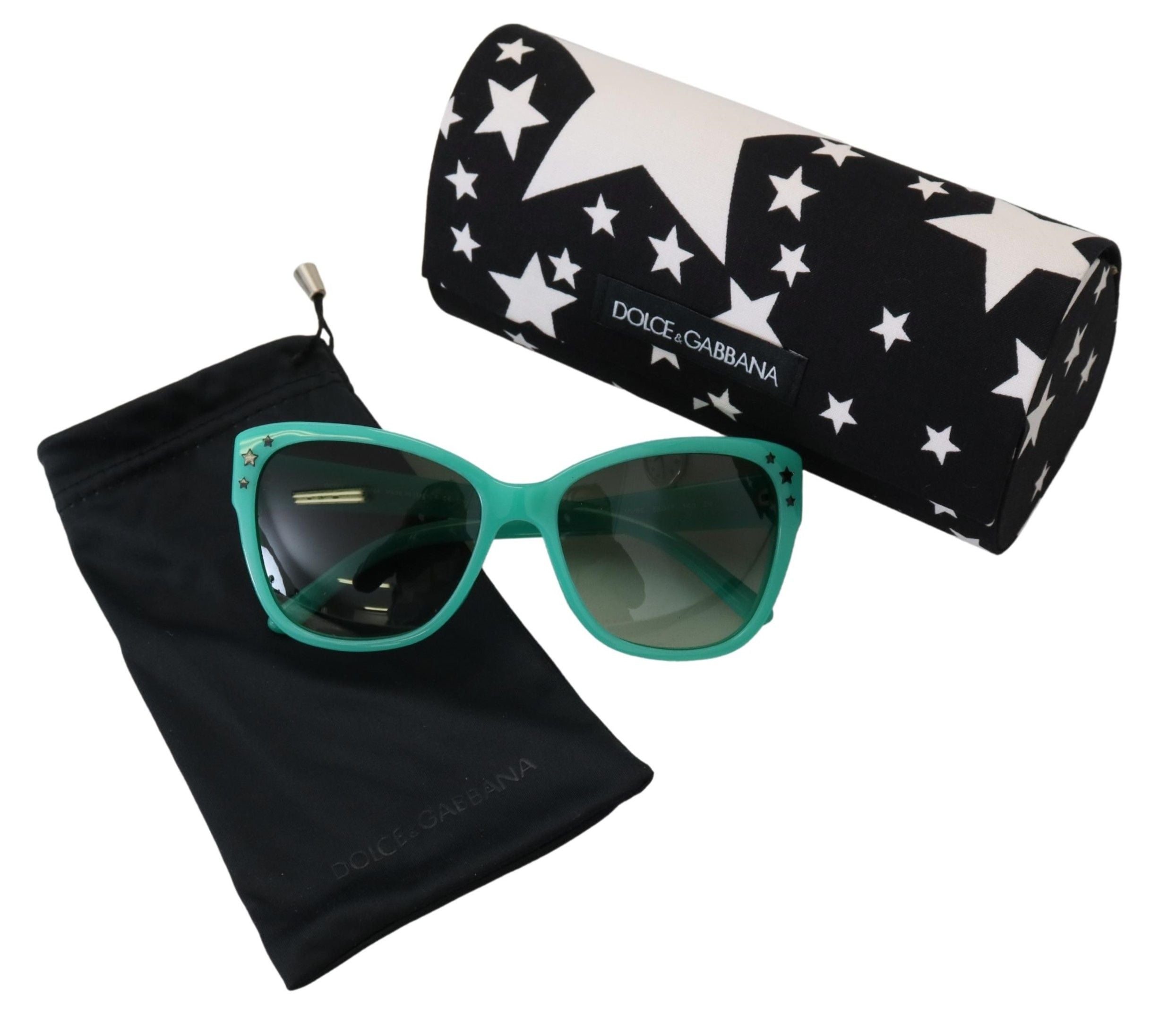 Dolce &amp; Gabbana – Enigmatic – Eckige Sonnenbrille mit Sternenmuster