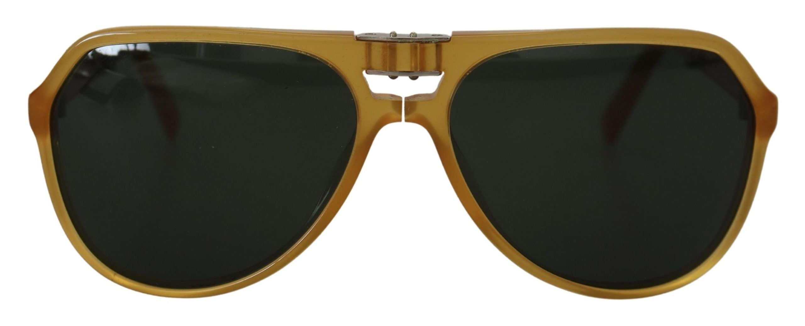 Dolce &amp; Gabbana – Schicke gelbe Pilotensonnenbrille aus Acetat