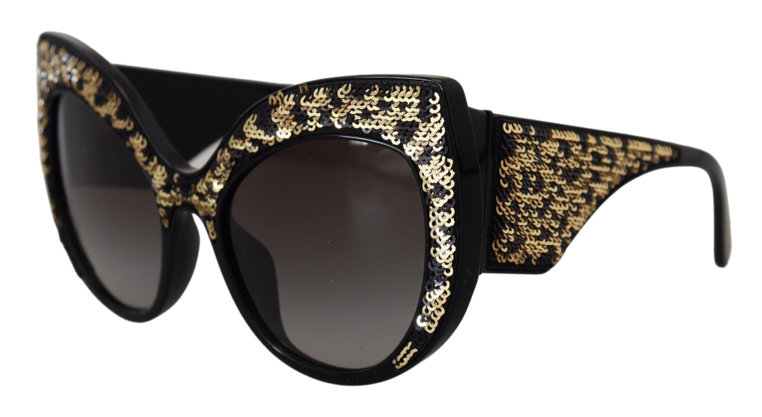 Dolce &amp; Gabbana – Schmetterlings-Sonnenbrille mit polarisierten Pailletten