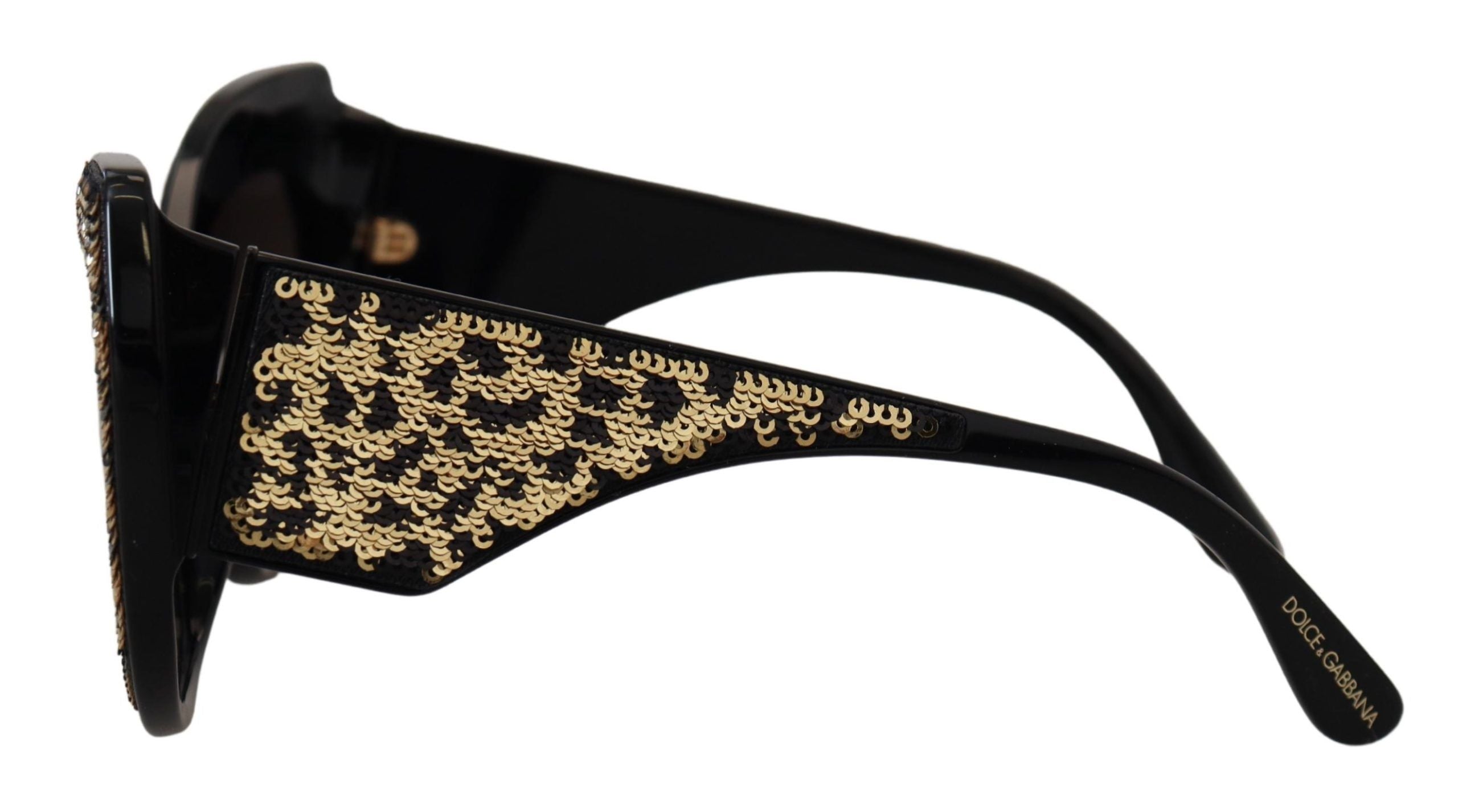 Dolce &amp; Gabbana – Schmetterlings-Sonnenbrille mit polarisierten Pailletten