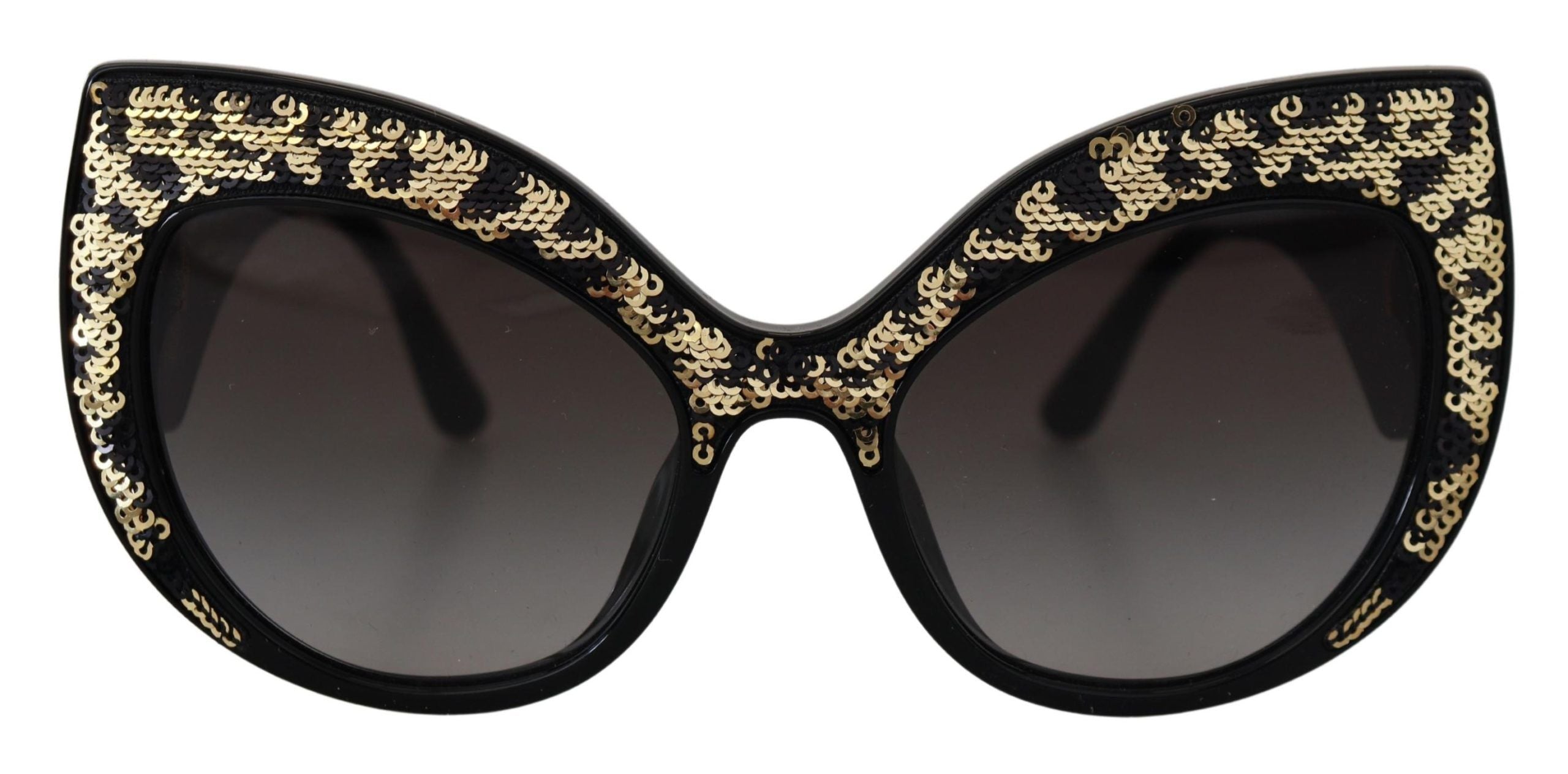 Dolce &amp; Gabbana – Schmetterlings-Sonnenbrille mit polarisierten Pailletten