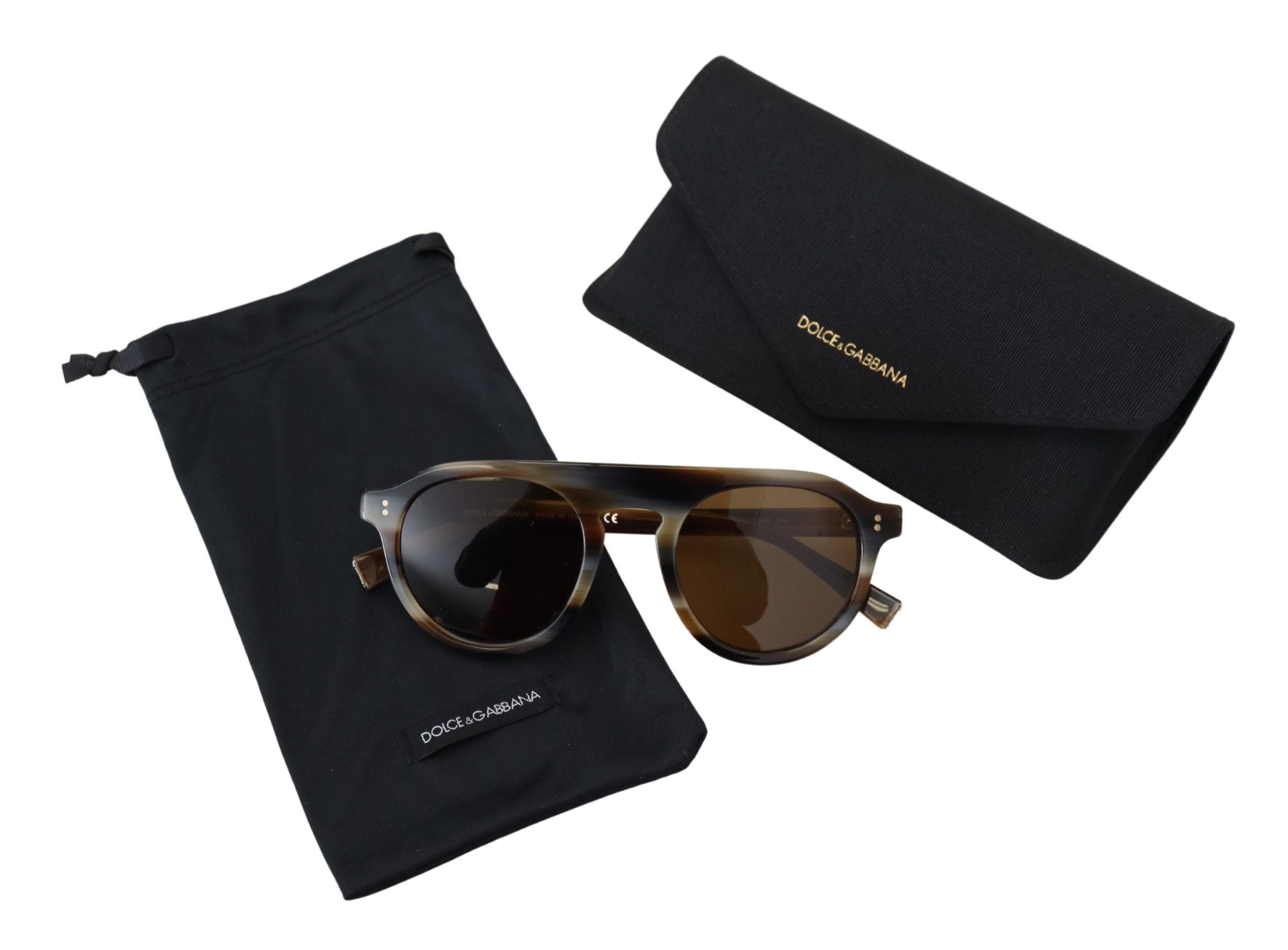Dolce &amp; Gabbana – Zeitlose Unisex-Sonnenbrille in Schildpattoptik