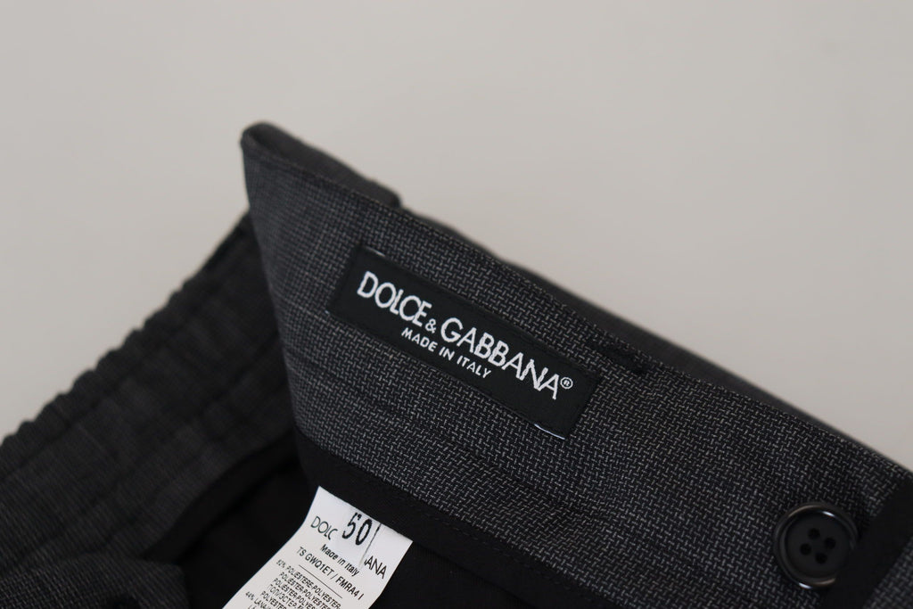 Dolce &amp; Gabbana Elegante karierte Slim Fit Cargohose