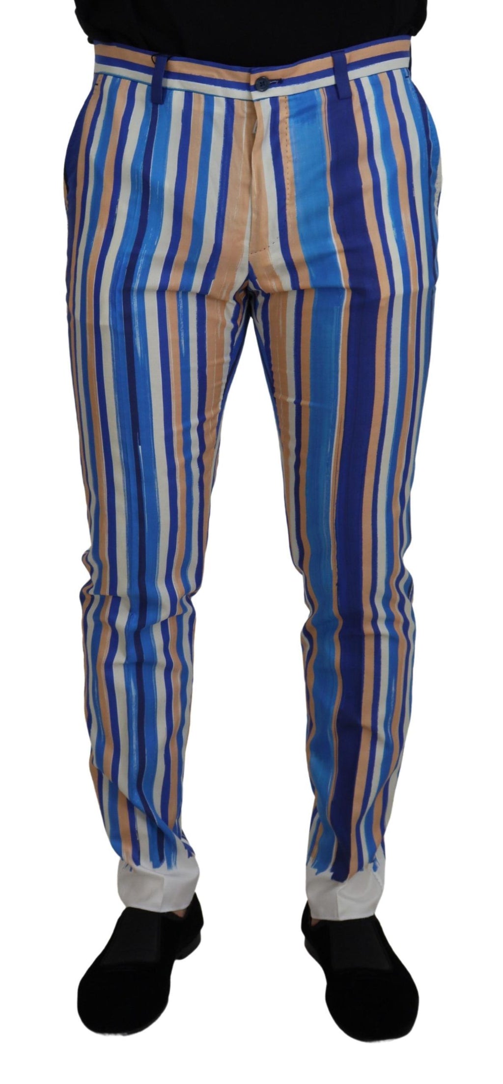 Pantalon chino slim à rayures Dolce &amp; Gabbana
