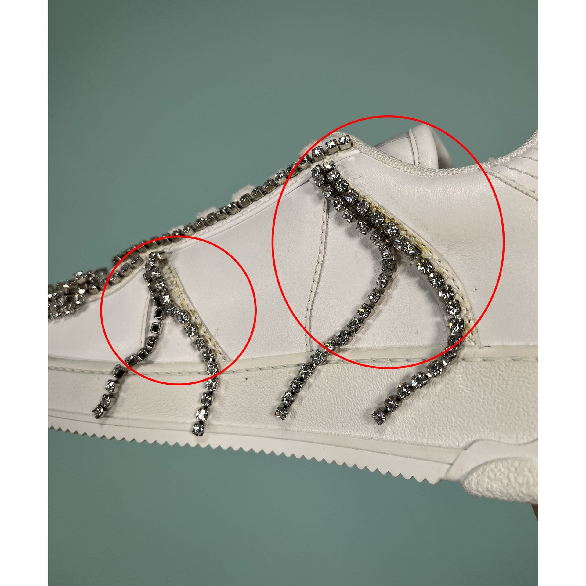 GCDS Crystal-Embellished Sneakers
