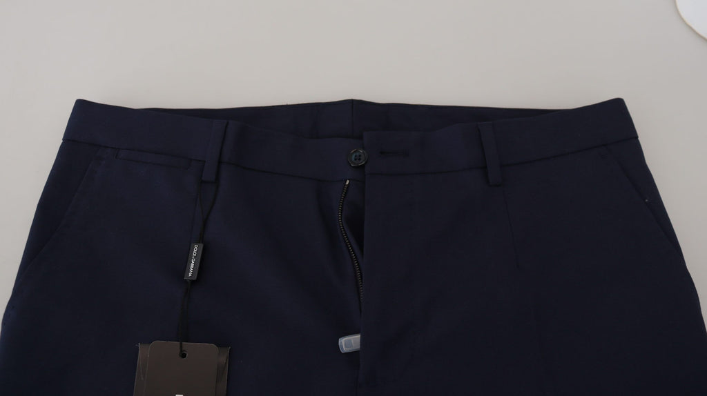 Dolce &amp; Gabbana Elegante Slim Fit Anzughose in Blau