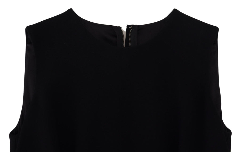 Robe fourreau noire élégante ajustée et évasée Dolce &amp; Gabbana