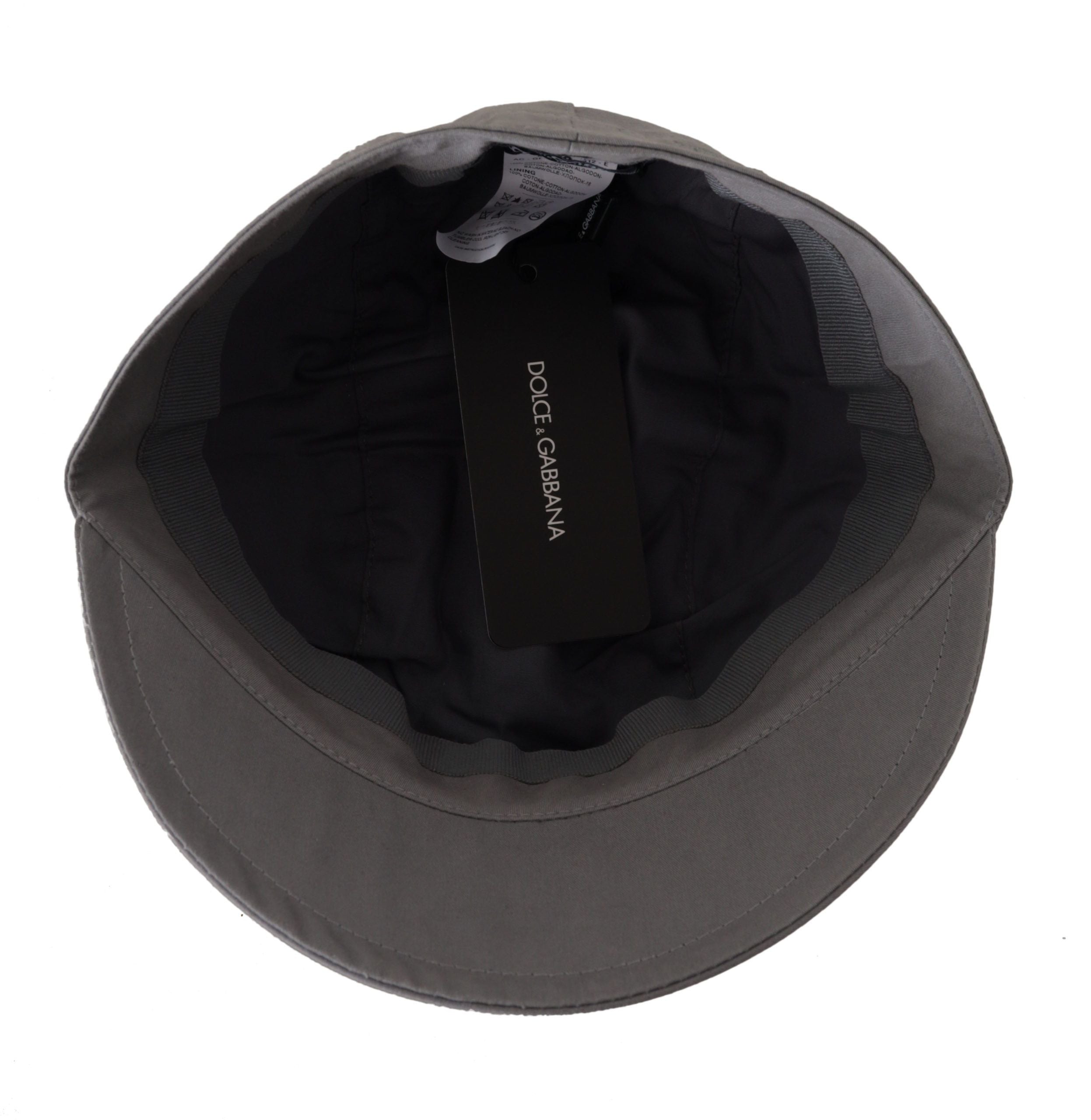 Dolce &amp; Gabbana Elegante graue Ballonmütze – Klassisches Accessoire