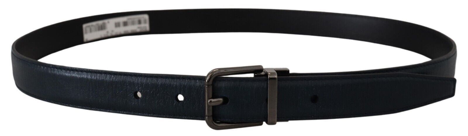Ceinture élégante en cuir bleu foncé Dolce &amp; Gabbana