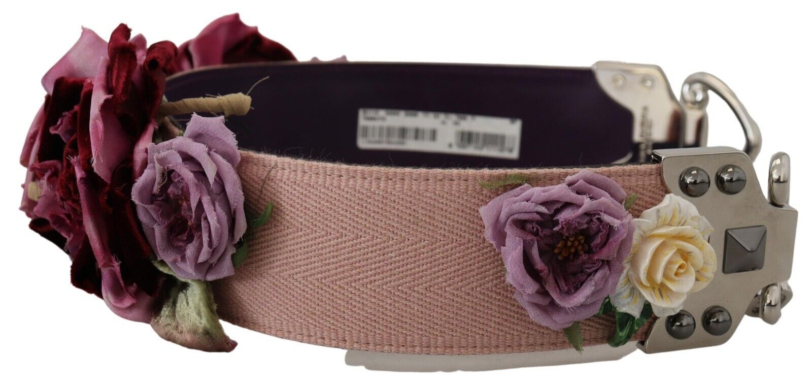 Bandoulière en cuir beige à fleurs Dolce &amp; Gabbana