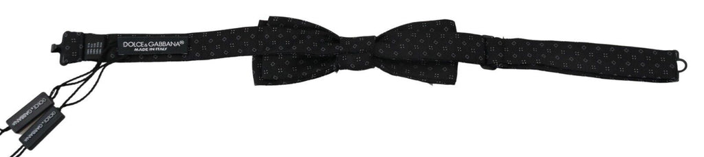 Dolce &amp; Gabbana – Elegante schwarze Seidenfliege für Herren