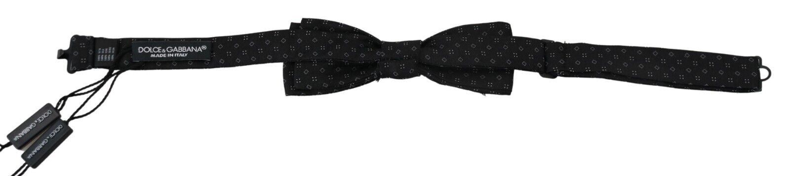 Dolce &amp; Gabbana – Elegante schwarze Seidenfliege für Herren