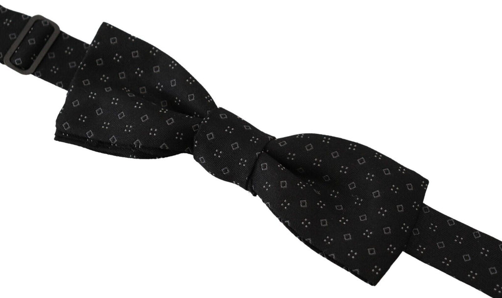 Dolce &amp; Gabbana – Elegante schwarze Seidenfliege für Herren