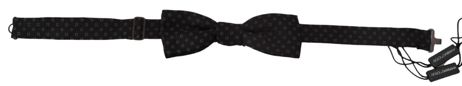 Dolce &amp; Gabbana – Elegante schwarze Seidenfliege für Herren