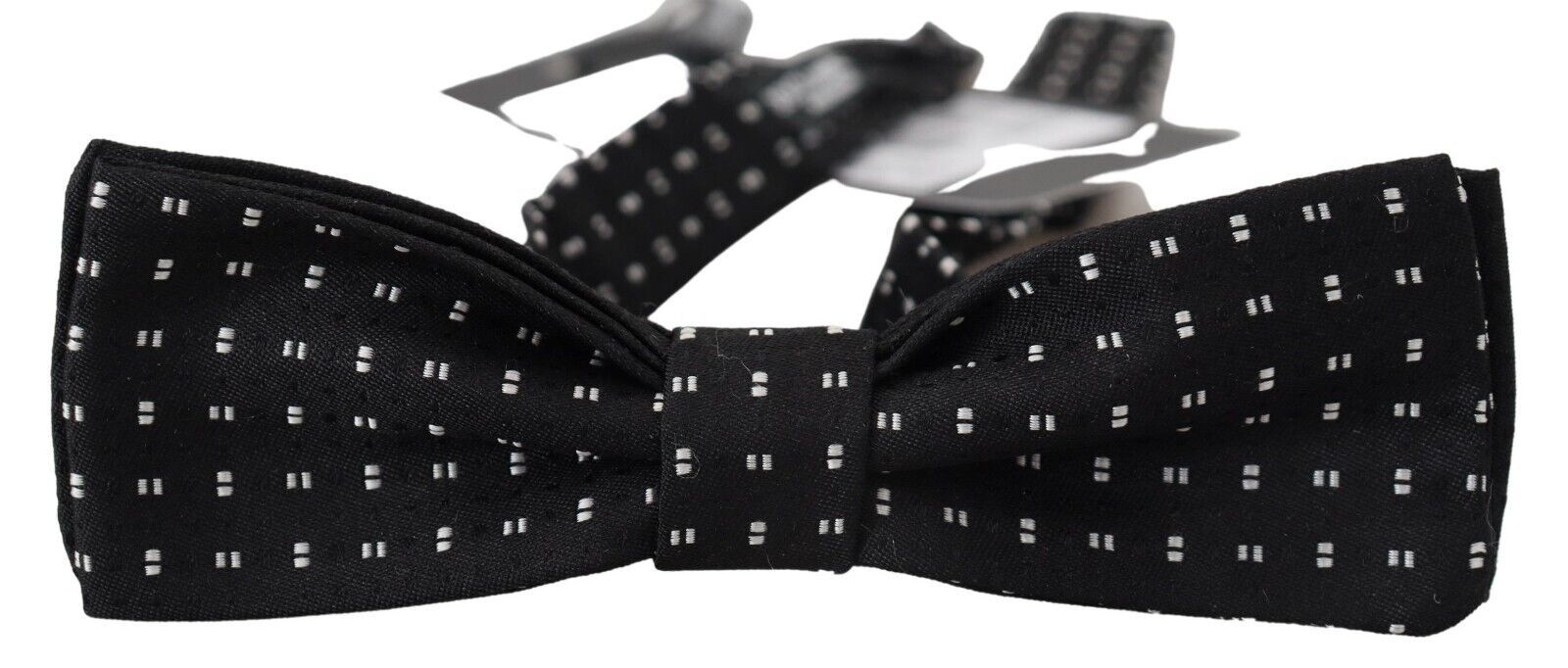 Dolce &amp; Gabbana Elegante schwarze Seidenfliege