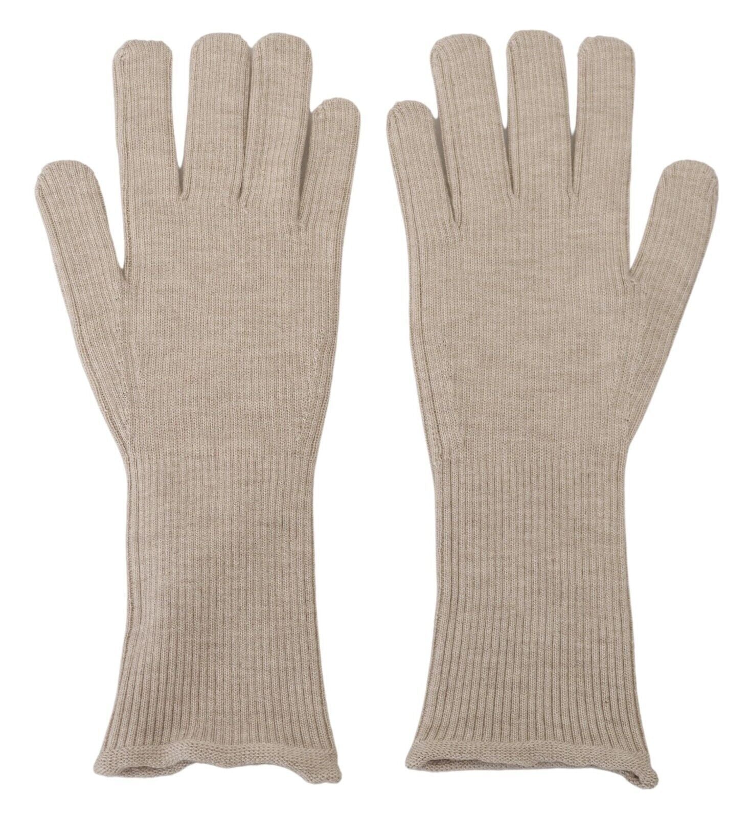 Dolce &amp; Gabbana – Elegante Handschuhe aus einer Mischung aus Kaschmir und Seide in Elfenbein