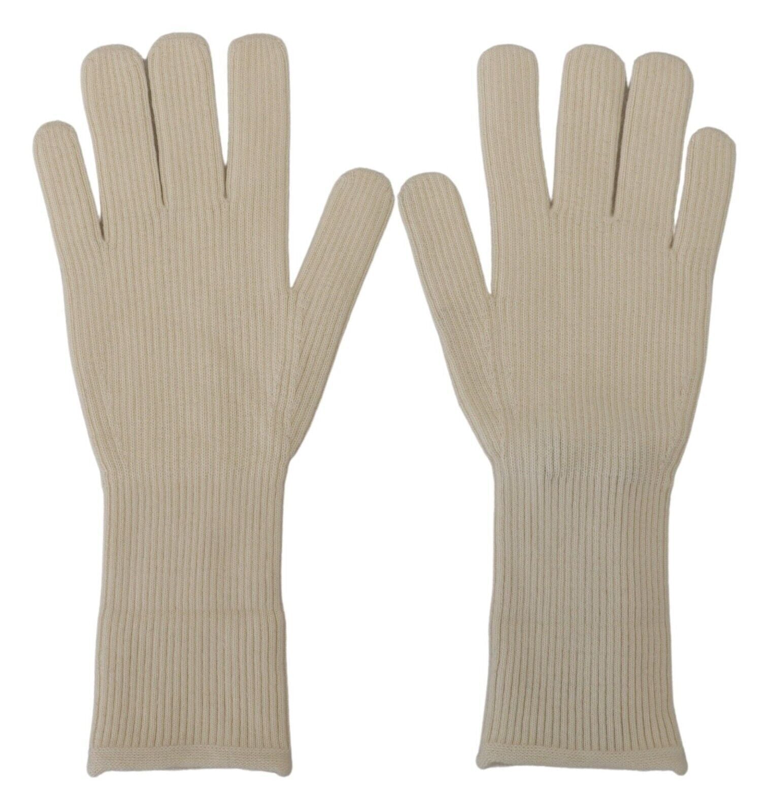 Dolce &amp; Gabbana Elegante weiße Kaschmirhandschuhe