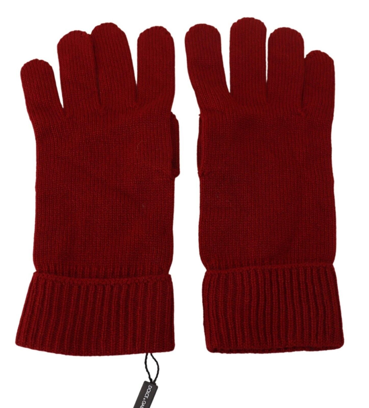 Dolce &amp; Gabbana Elegante rote Winterhandschuhe aus Kaschmir