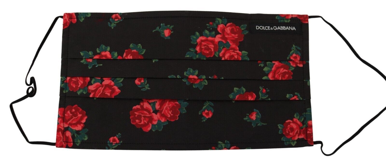 Masque facial plissé en coton à fleurs élégant Dolce &amp; Gabbana
