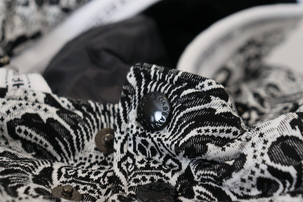 Dolce &amp; Gabbana Eleganter Wickelhut aus Baumwolle mit Blumenmuster