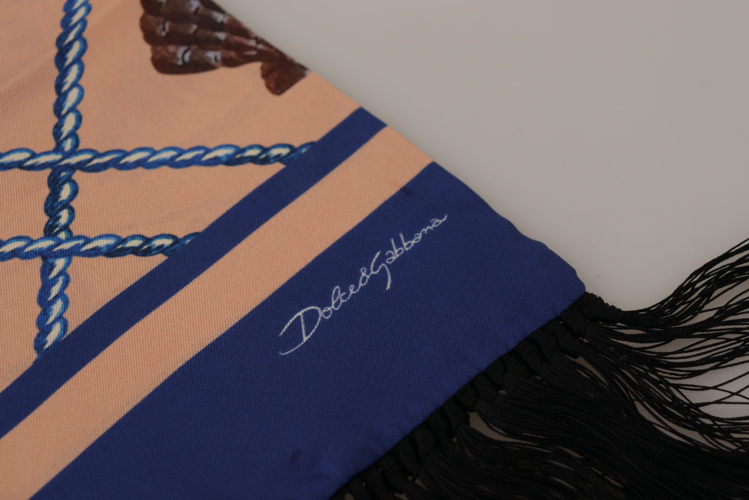 Dolce &amp; Gabbana Eleganter Seidenschal für Herren – Mehrfarbiges Luxus-Accessoire