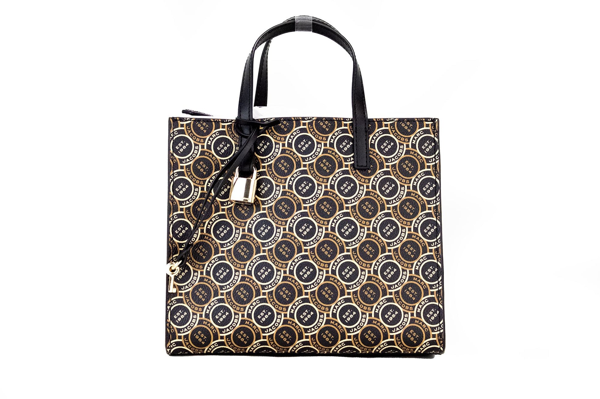 Sac à main fourre-tout en cuir imprimé Mini Grind Signet de Marc Jacobs