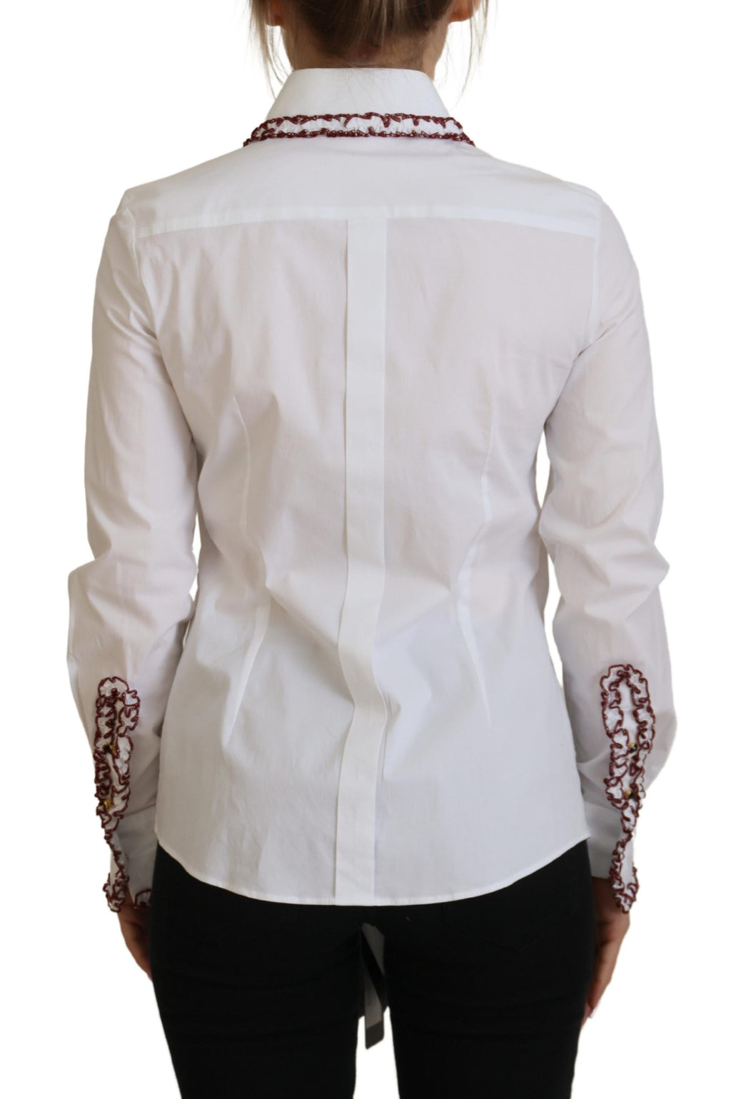 Dolce &amp; Gabbana Elegantes Poloshirt aus weißer Baumwolle