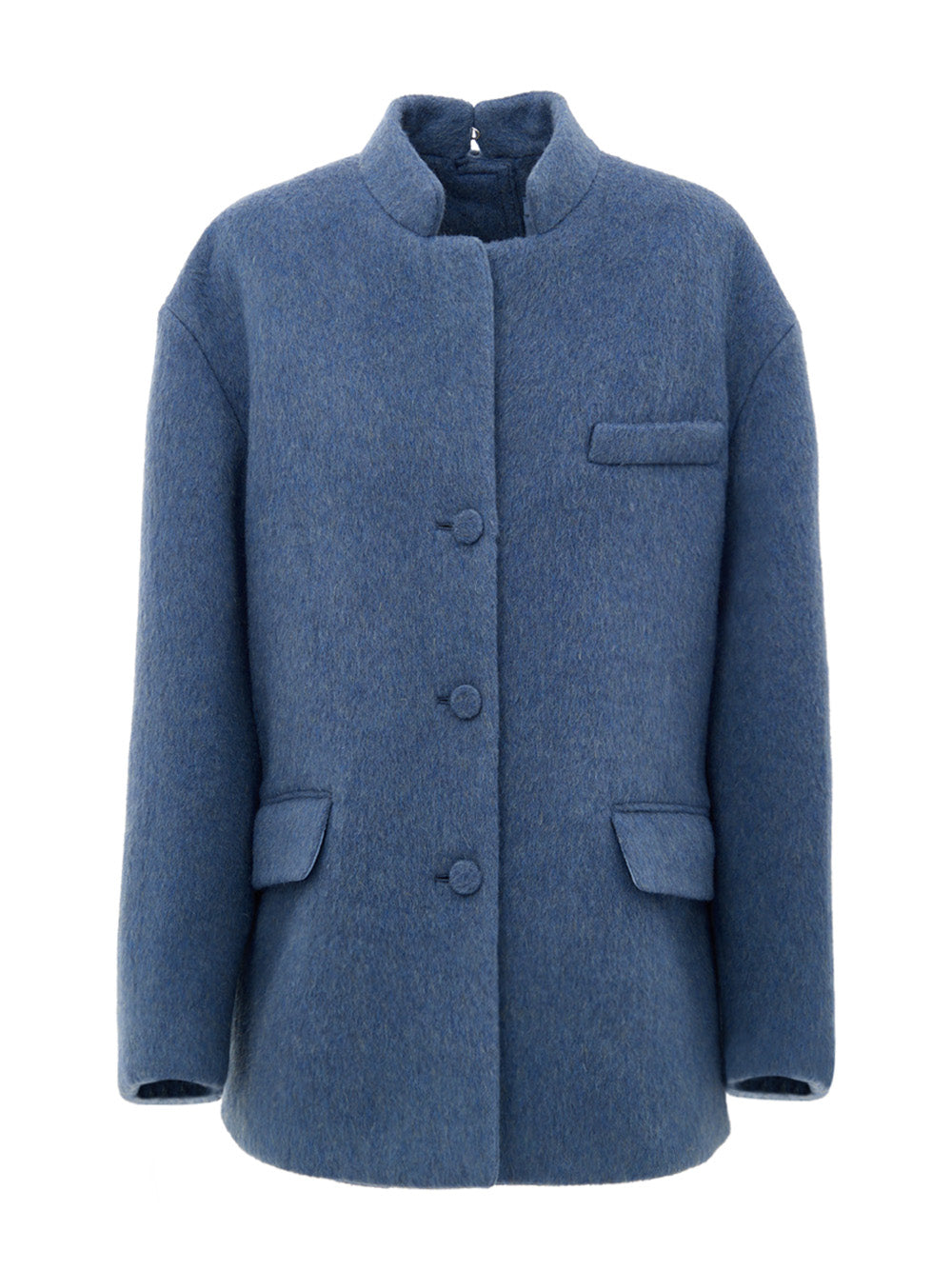 Gucci Men's Light Blue Wool Caban Jacket – Siebentaschen