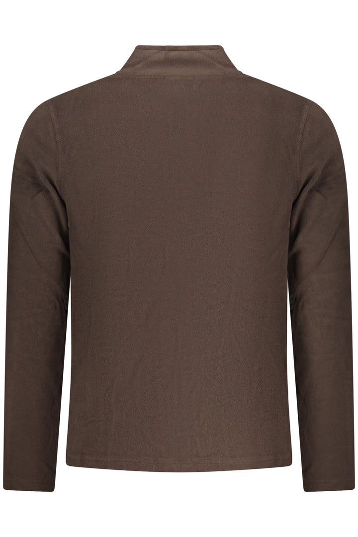 US GRAND MEN S BROWN ZIP-UP SWEATSHIRT
