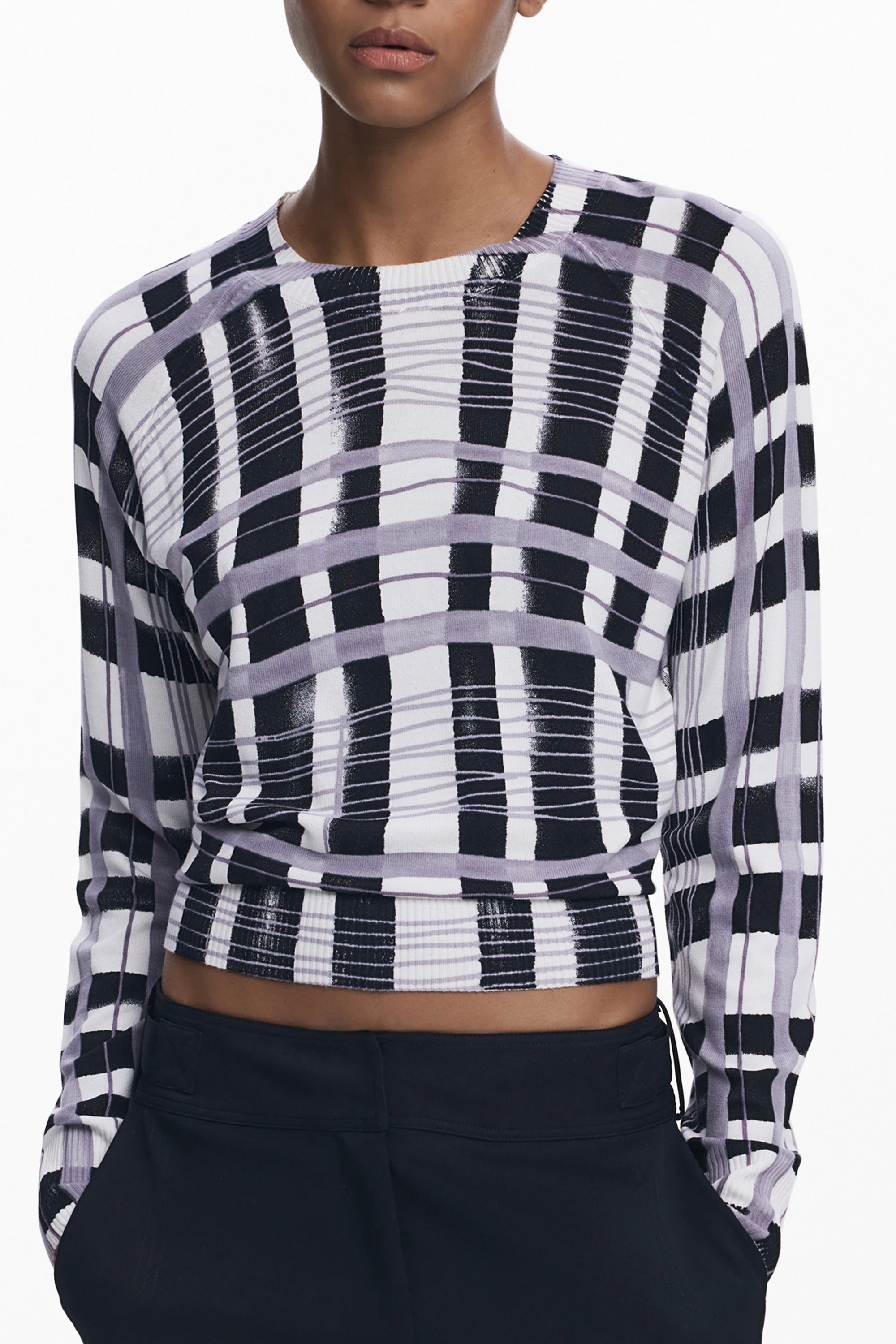 DESIGUAL WOMEN&#39;S WHITE SWEATER