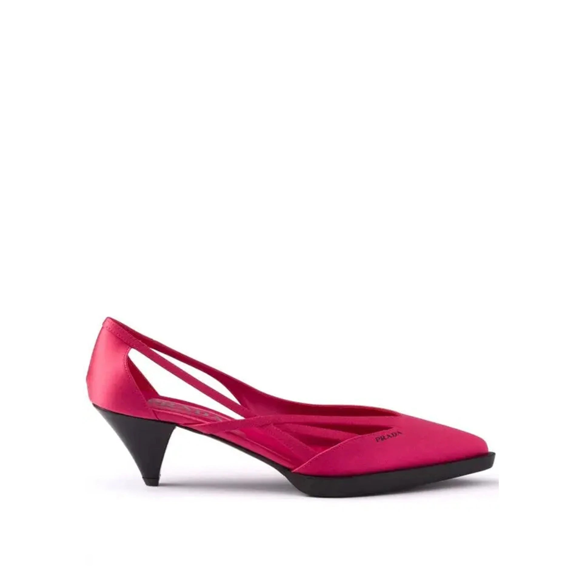 Prada 55mm Satin Cut-Out Pumps