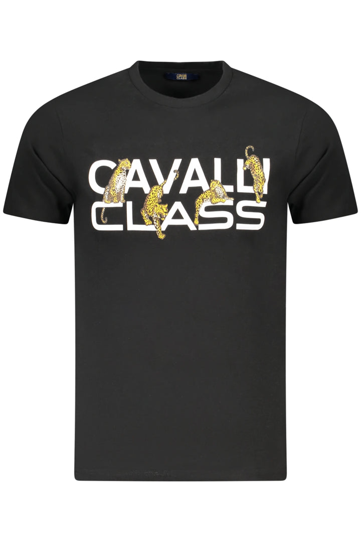 CAVALLI CLASS SHORT SLEEVE T-SHIRT MEN BLACK