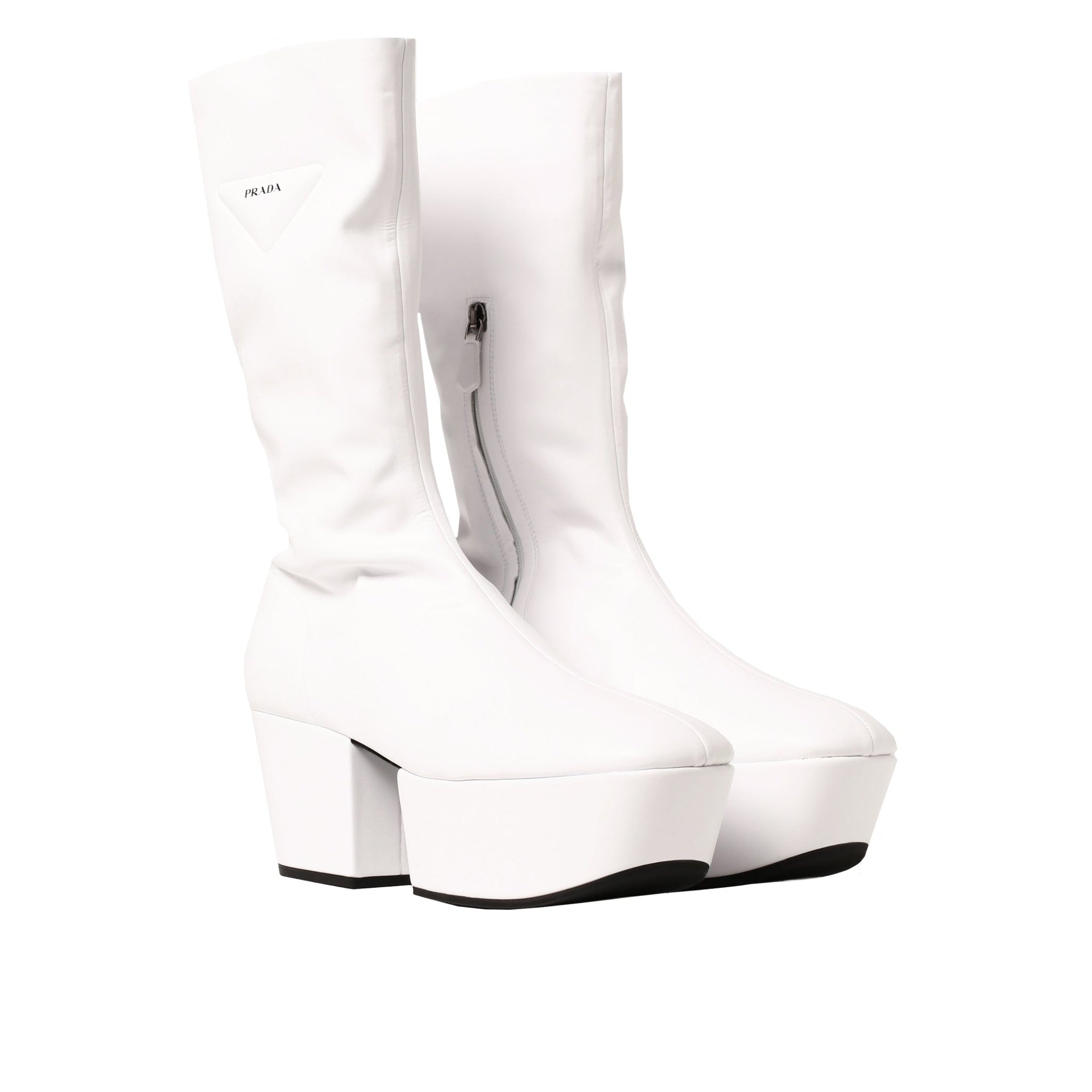 Prada Platform Pull On Boots - WOMEN SHOES - PRADA - Tluxy New
