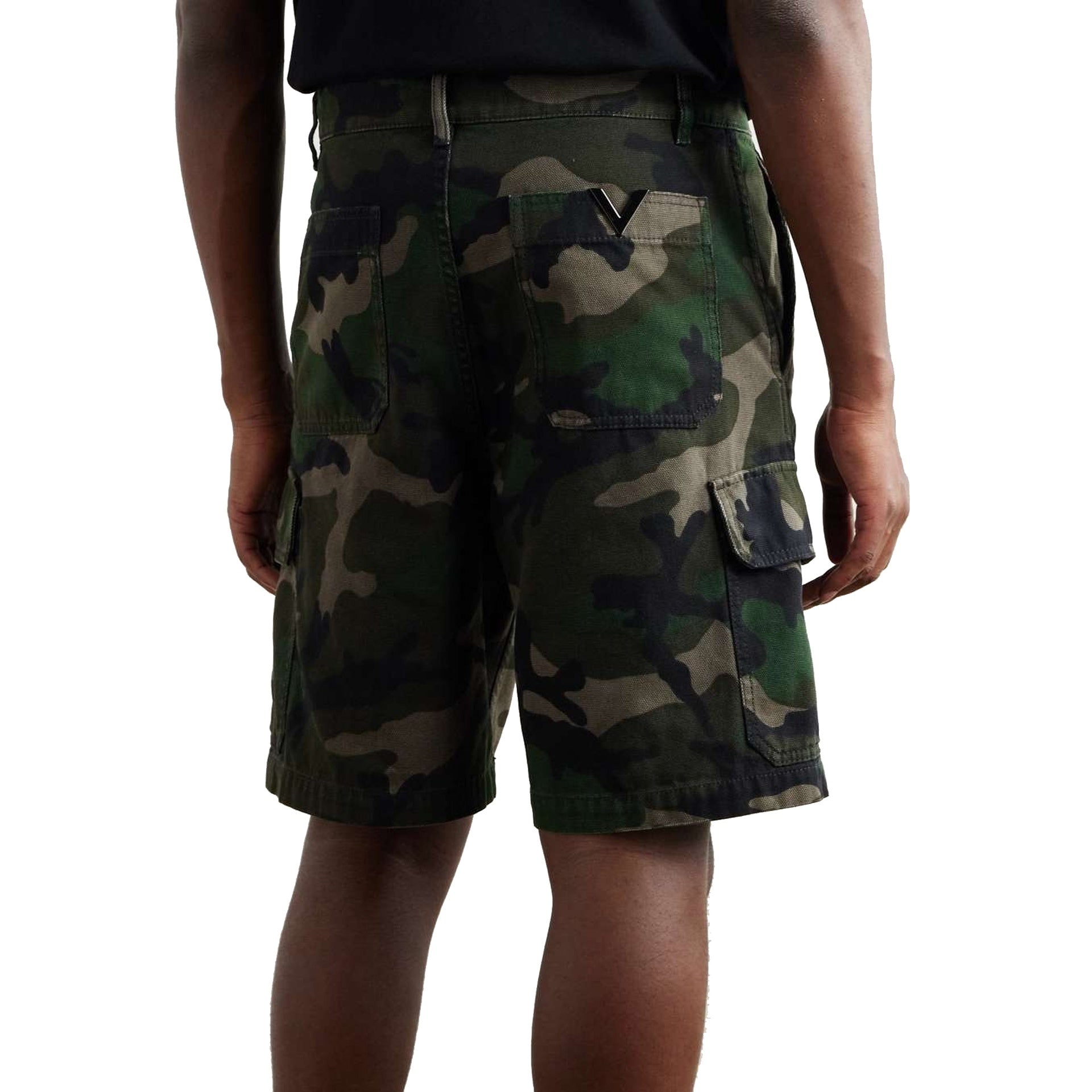 Valentino Camouflage Cargo Shorts