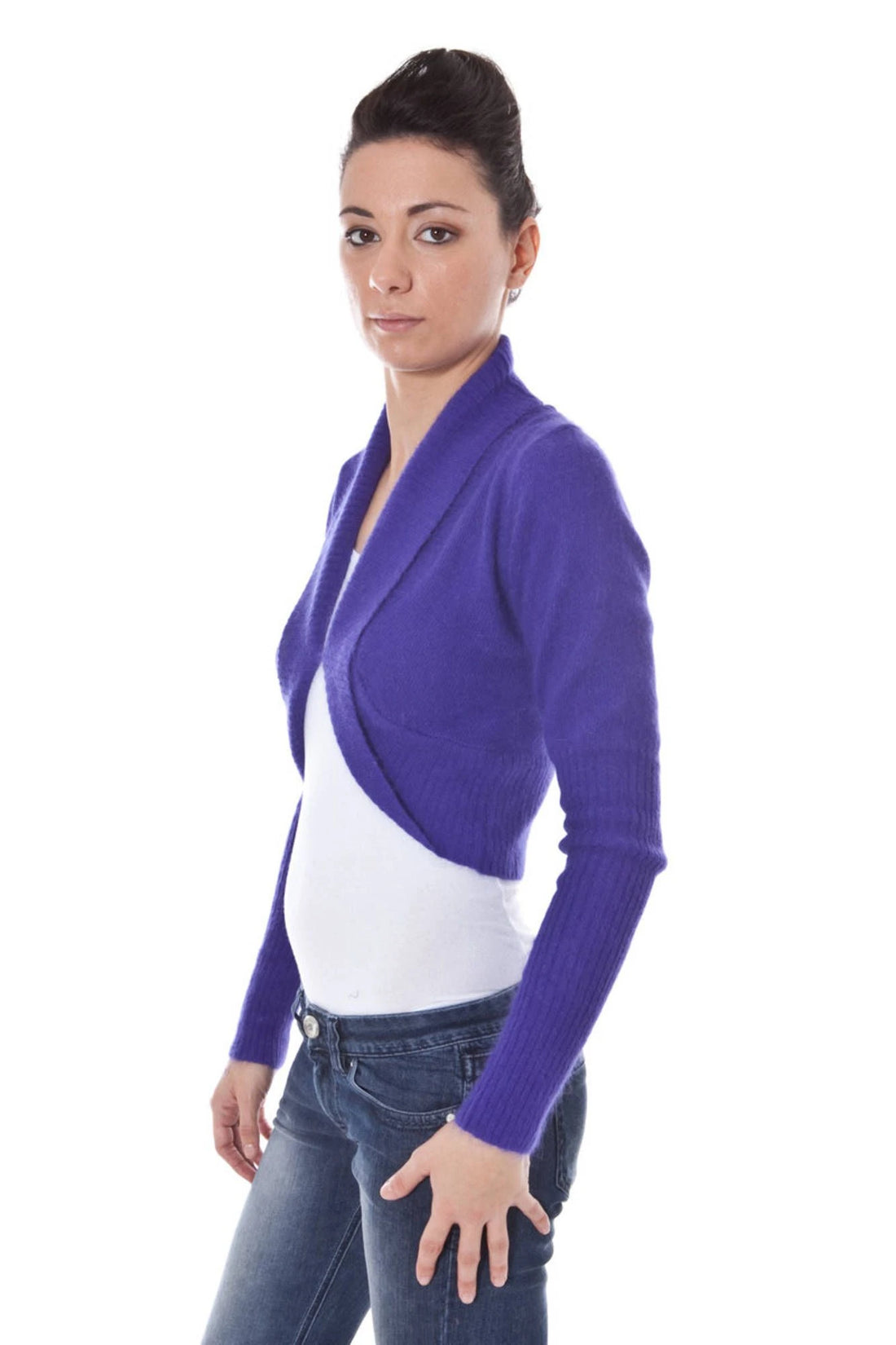 DATCH SHRUG LONG SLEEVES PURPLE WOMAN