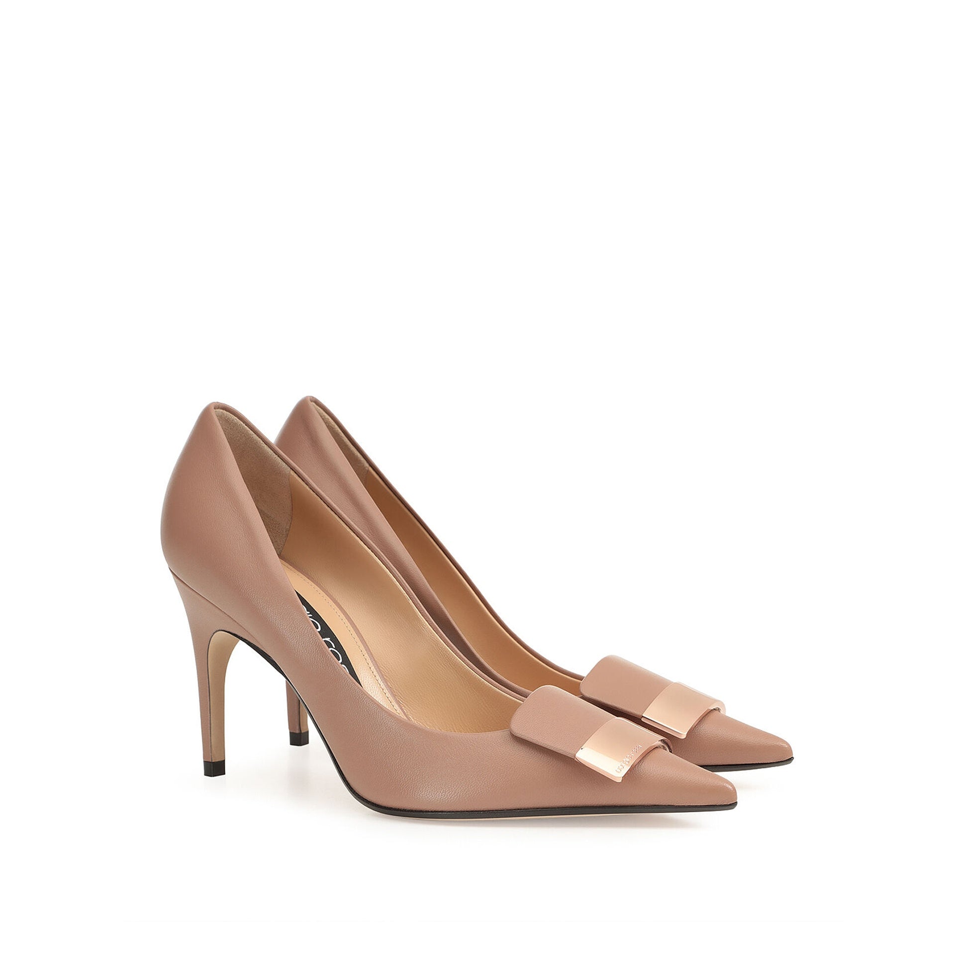 Sergio Rossi SR1 090 Leather Pumps