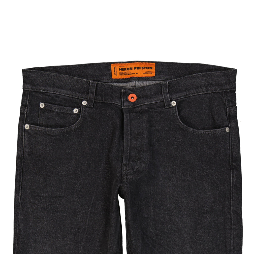 Heron Preston Cotton Denim Slim Jeans