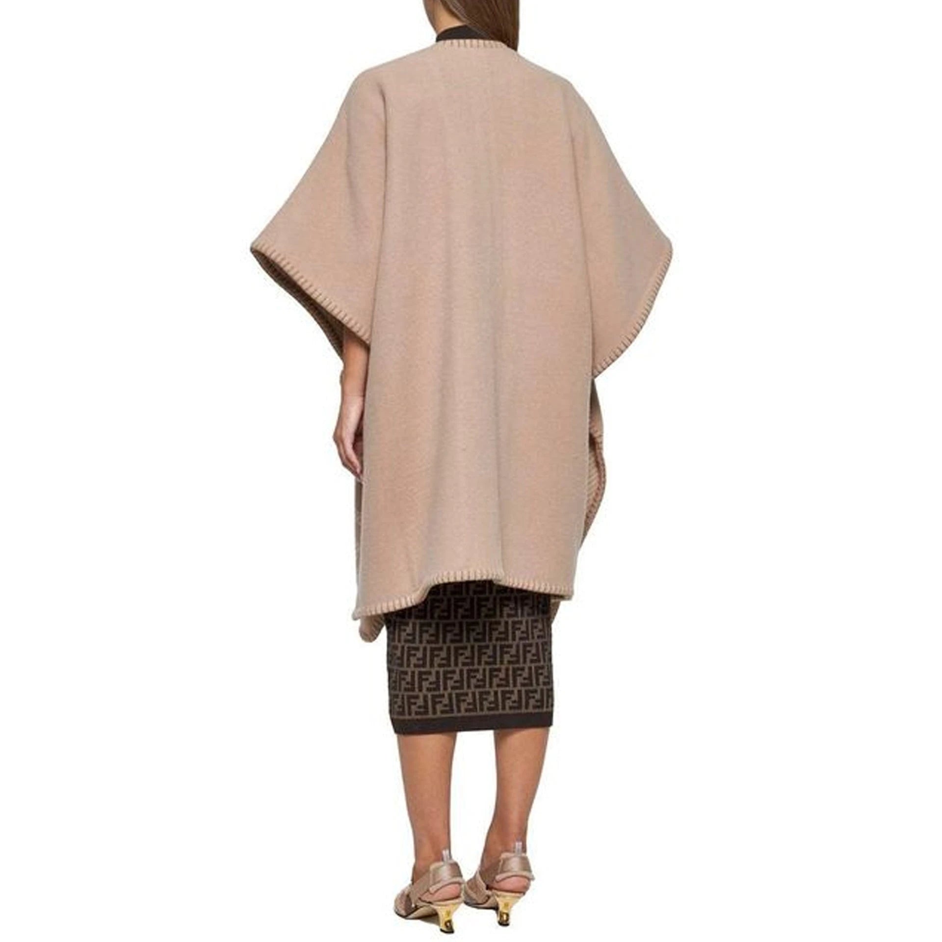 Fendi Wool And Cashmere Poncho