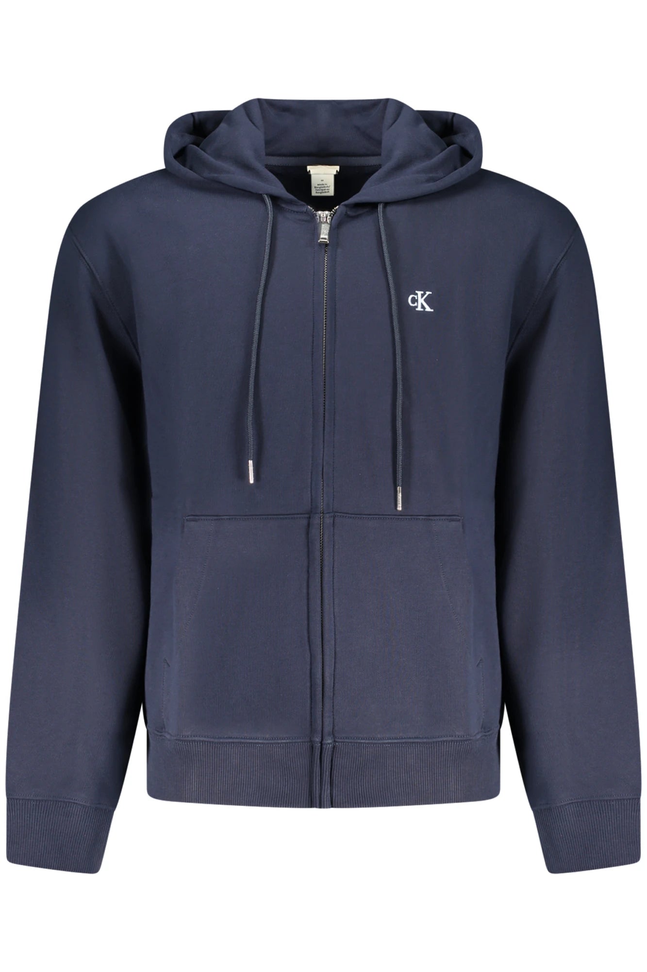 CALVIN KLEIN MEN&#39;S BLUE ZIP-UP SWEATSHIRT