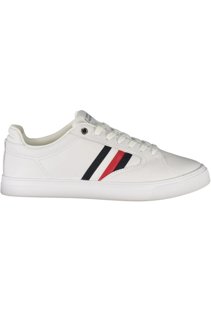 TOMMY HILFIGER MEN&#39;S WHITE SPORTS SHOES