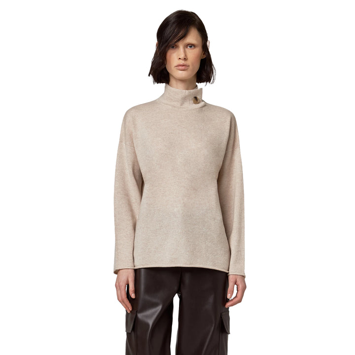 Alpha Studio Sweaters Beige Woman