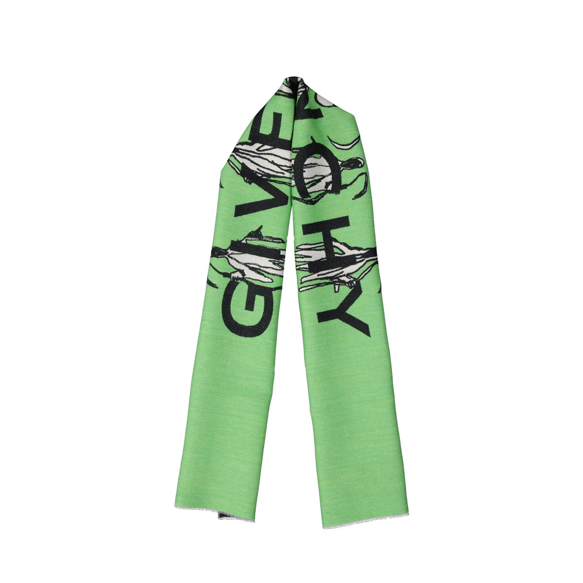 Givenchy Logo Wool Scarf - MEN CLOTHING - GIVENCHY - Tluxy New