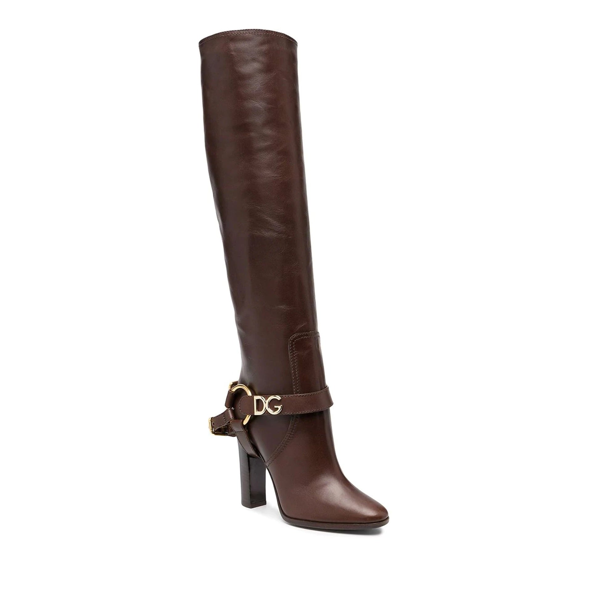 Dolce & Gabbana Leather Knee Boots