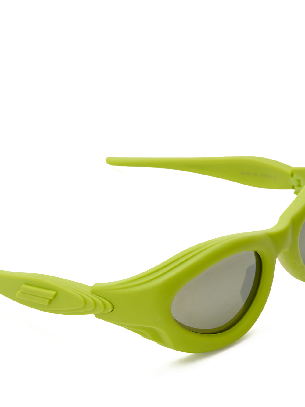 Bottega Veneta Lime Rubberized Acetate Sunglasses
