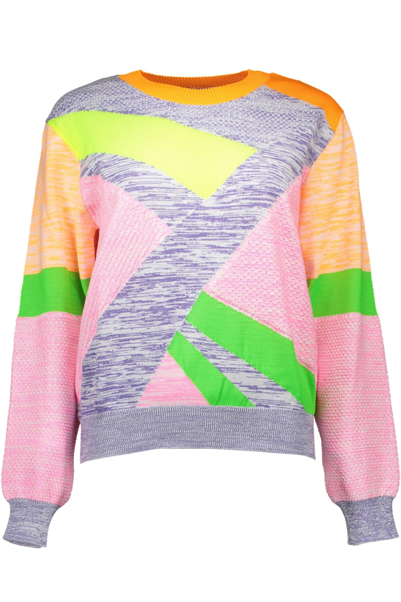 LOVE MOSCHINO MULTICOLORED WOMAN SWEATER